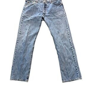 Levi's 501 Men's Straight Leg Button Fly Denim Jeans 40x34